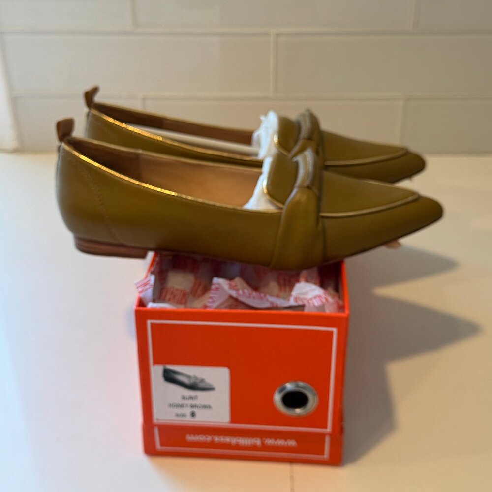 BILL BLASS Women's Flats Mustard Size 8 Leather - Picture 2 of 10